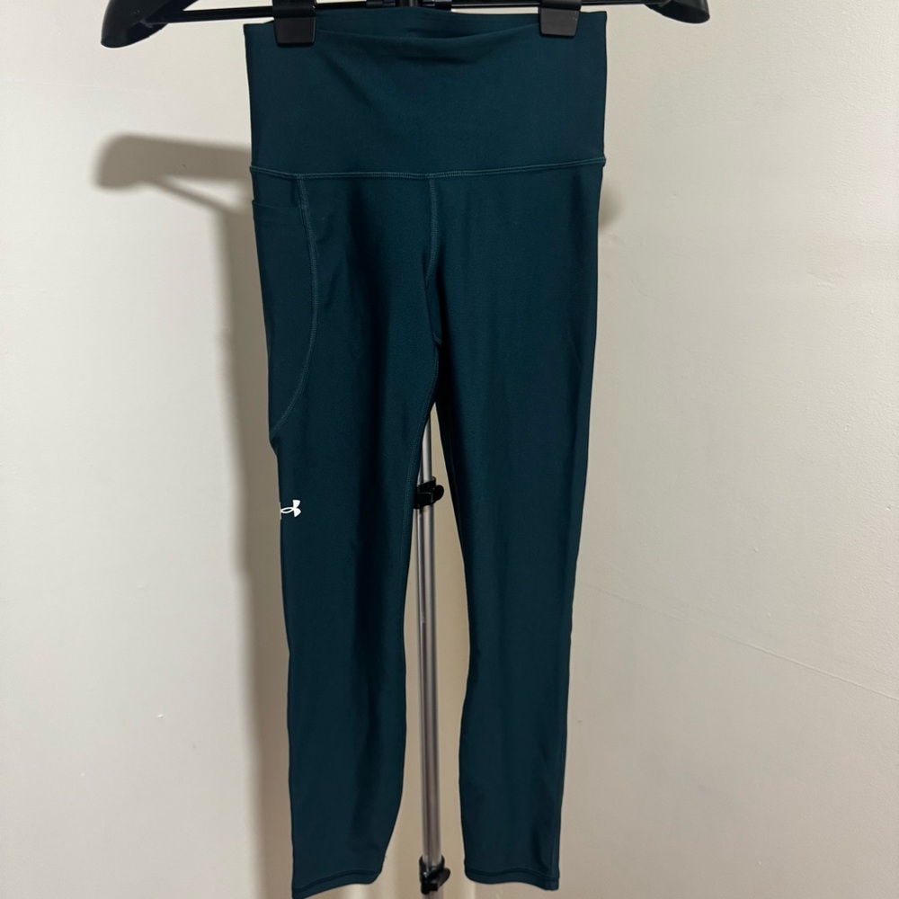 Women's Under Armour HeatGear Teal Compression Leggings
